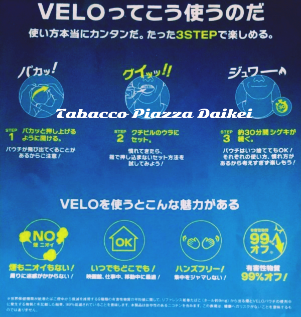 オーラルたばこ VELO 3step